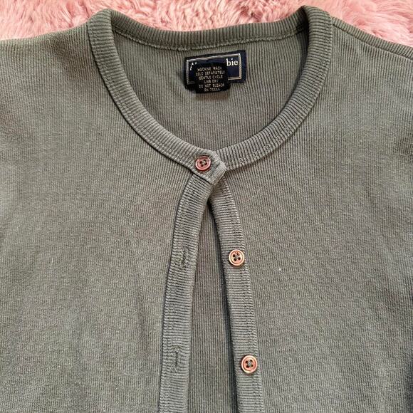 Gorgeous y2k abercrombie & fitch army green cardigan - Picture 3 of 6